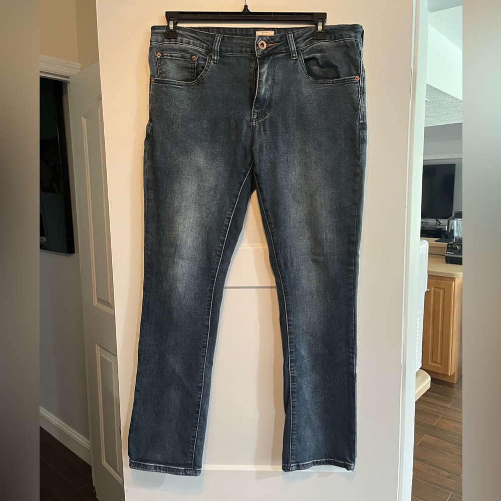Weatherproof Men's Straight Jeans in Dark Blue
